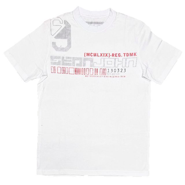 Sean John(ショーンジョン)のショーンジョン ブランドネームプリント 半袖Tシャツ ホワイト M メンズのトップス(Tシャツ/カットソー(半袖/袖なし))の商品写真