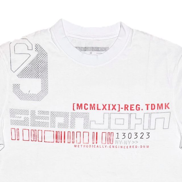 Sean John(ショーンジョン)のショーンジョン ブランドネームプリント 半袖Tシャツ ホワイト M メンズのトップス(Tシャツ/カットソー(半袖/袖なし))の商品写真