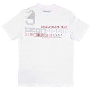 ショーンジョン(Sean John)のショーンジョン ブランドネームプリント 半袖Tシャツ ホワイト M(Tシャツ/カットソー(半袖/袖なし))