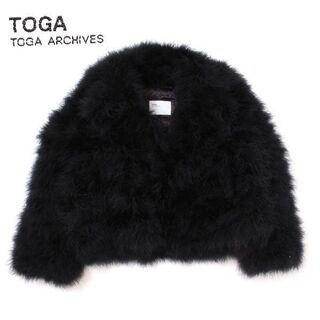 トーガ(TOGA)の新品 TOGA ARCHIVES フェザージャケット ブラック トーガ(毛皮/ファーコート)