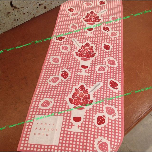 かまわぬ「おいしい浅草てぬぐい」フルーツパーラーゴトー コラボ手ぬぐい 完売品 4