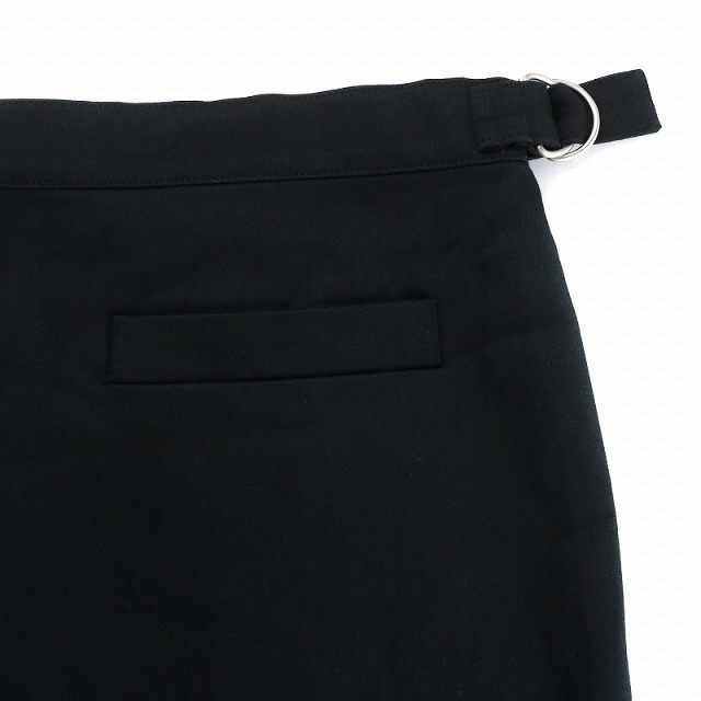 agnes b.(アニエスベー)のアニエスベー スカート ひざ丈 台形 無地 シンプル 42 XL 黒 ■GY03 レディースのスカート(ひざ丈スカート)の商品写真