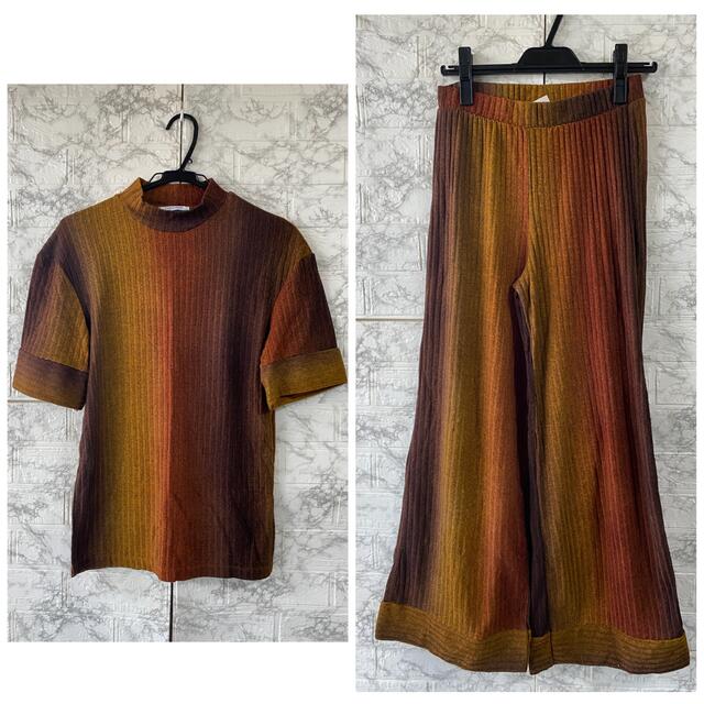 ZARA グラデーション セットアップ ワイド パンツ ザラ