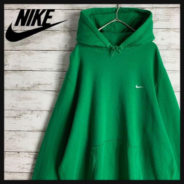 希少カラー】NIKE パーカー ワンポイント刺繍ロゴ 即完売モデル 入手
