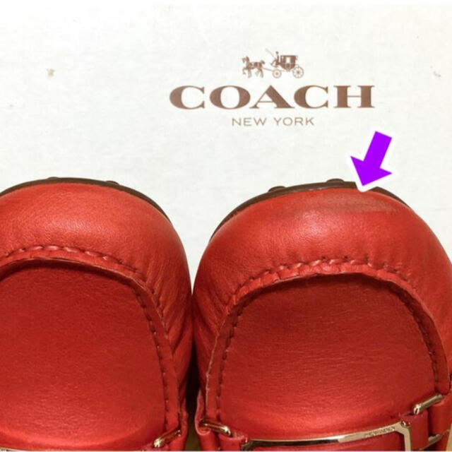 COACH(コーチ)のCOACH☆モカシューズ☆ローファー☆フラットシューズ☆革靴☆２回使用 レディースの靴/シューズ(ローファー/革靴)の商品写真