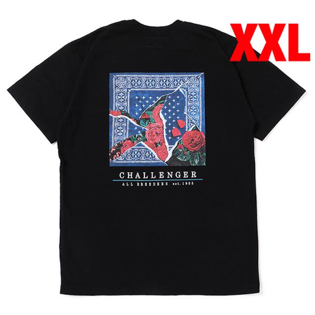 Tシャツ/カットソー(半袖/袖なし)XXL CHALLENGER ROSE BANDANA TEE