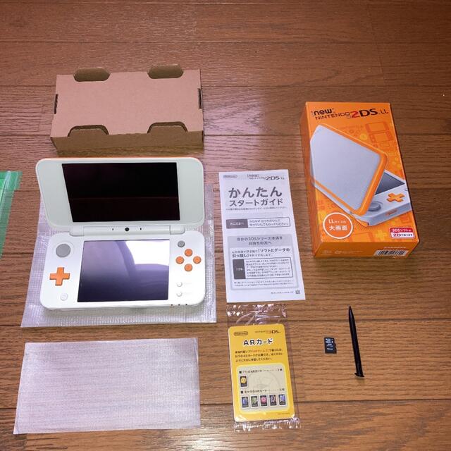 Newニンテンドー2DS LL ホワイト×オレンジ本体 エンタメ/ホビー ゲーム