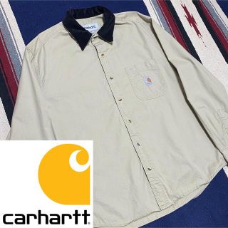 カーハート(carhartt)の90s 古着 カーハート コーデュロイ シャツ ビッグシルエット ゆるだぼ(シャツ)