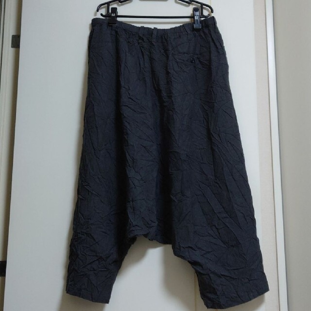 Yohji Yamamoto POUR HOMME(ヨウジヤマモトプールオム)のヨウジヤマモト 16ss シワ加工サルエルパンツ メンズのパンツ(サルエルパンツ)の商品写真