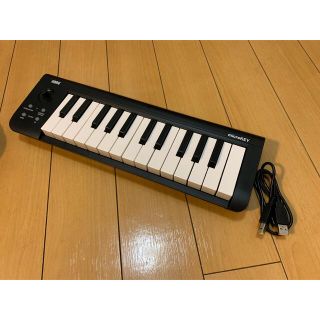 コルグ(KORG)のkorg microKEY 25 中古美品　動作ok ケーブル付属(キーボード/シンセサイザー)