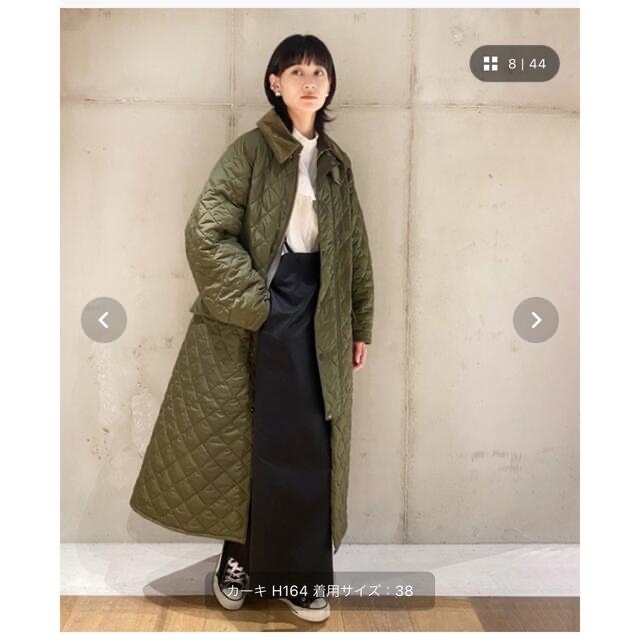 Barbour(バーブァー)の美品♡︎別注BarbourOS BURGHLEY QUILT exclusive レディースのジャケット/アウター(ロングコート)の商品写真