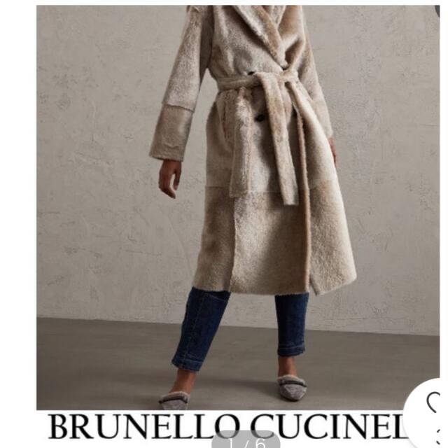 特価ブランド CUCINELLI BRUNELLO - AWムートンリバーシブルコート