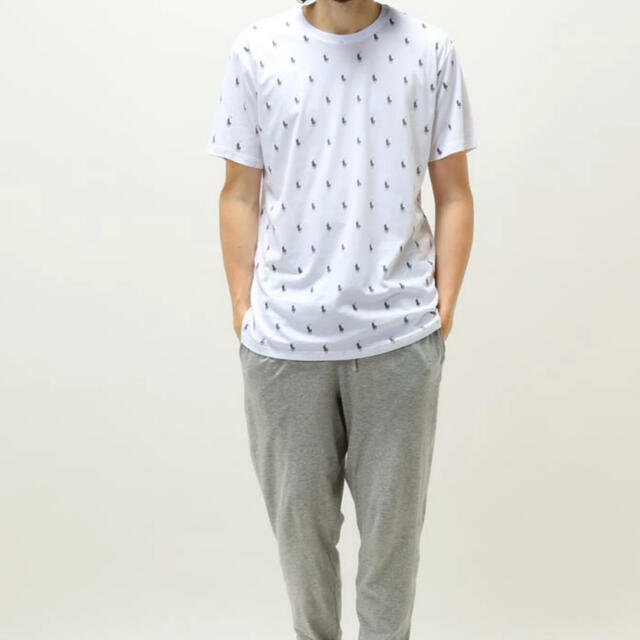 POLO RALPH LAUREN(ポロラルフローレン)のpolo ポロラルフローレン　白　PONY総柄 ホワイト 半袖 Tシャツ メンズのトップス(Tシャツ/カットソー(半袖/袖なし))の商品写真