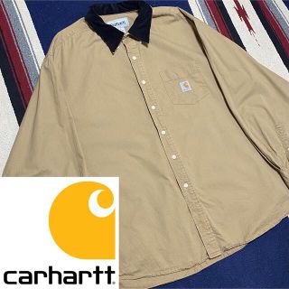 カーハート(carhartt)の90s 古着 カーハート コーデュロイ シャツ ビッグシルエット ゆるだぼ(シャツ)