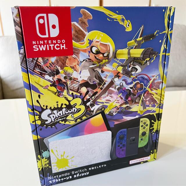 【新品】Nintendo Switch 有機EL スプラトゥーン3エディション エンタメ/ホビーのゲームソフト/ゲーム機本体(家庭用ゲーム機本体)の商品写真