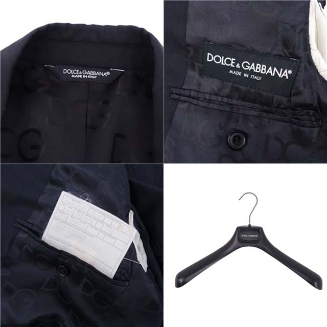 DOLCE&GABBANA(ドルチェアンドガッバーナ)のドルチェ&ガッバーナ ジャケット テーラード シングル メンズ 46 ブラック メンズのジャケット/アウター(テーラードジャケット)の商品写真
