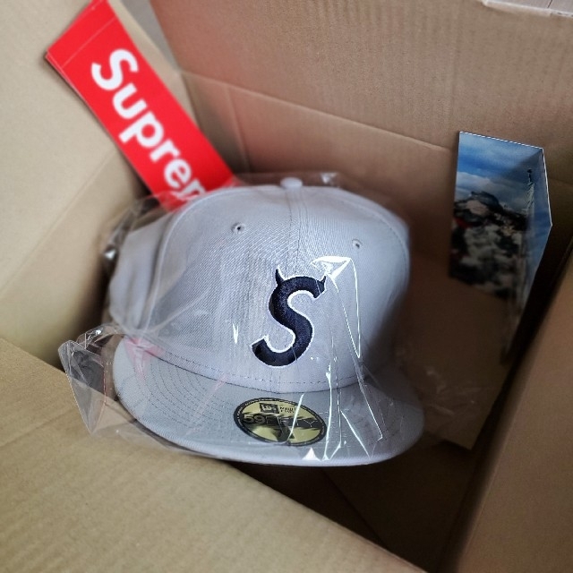 Supreme S Logo New Era "Grey" size 7 5/8