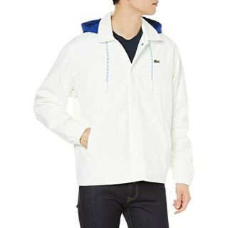 ラコステ(LACOSTE)のLACOSTE ラコステライブ バックプリントコーチジャケット メンズ ホワイト(その他)