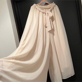 セシルマクビー(CECIL McBEE)の【極美品】セシルマクビー　シフォン　ワイドパンツ(ロングスカート)