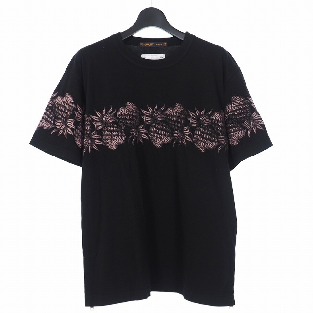 サカイ × サンサーフ パイナップル 刺繡 Tシャツ サイドジップのサムネイル