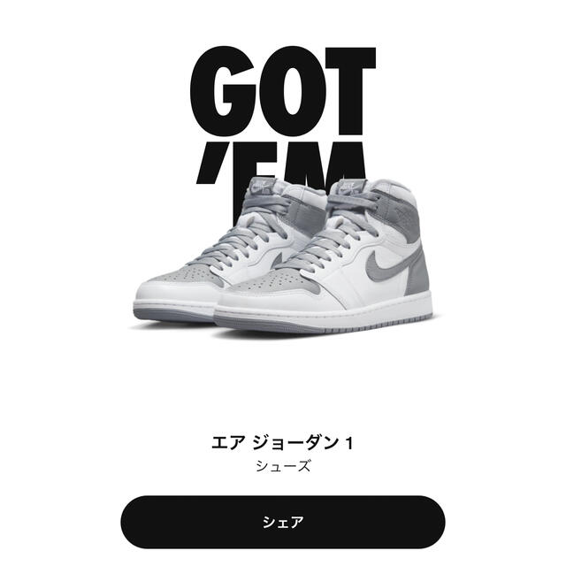 NIKE ナイキ エアジョーダン 1 ステルス