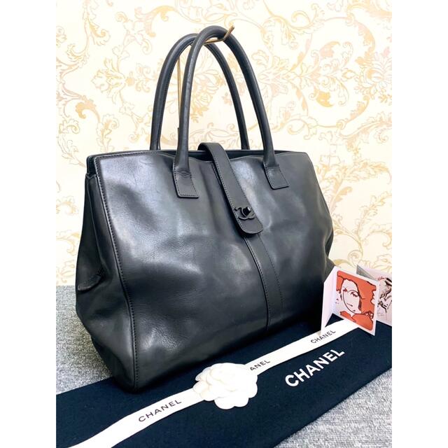 ✴︎美品　CHANEL シャネル ココマーク ボストン トートバッグ 黒