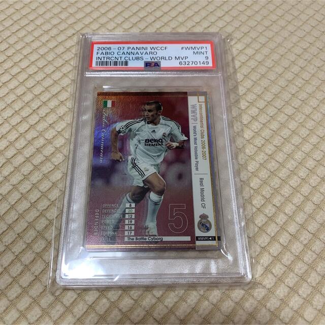 サイバーボッツ PSA9 サッカーカード ファビオカンナバーロ レアル