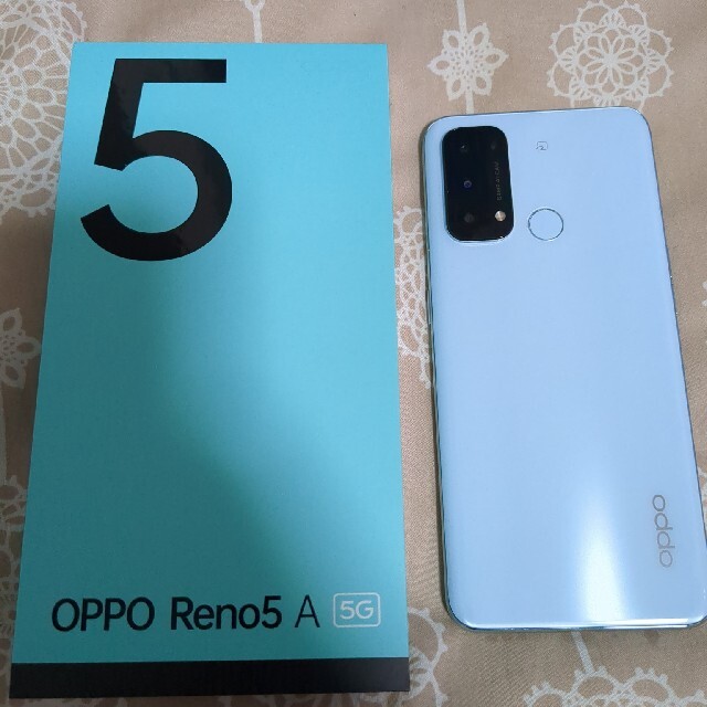 OPPO Reno5 A ワイモバイル esim対応版 アイスブルースマホ/家電/カメラ