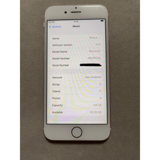 iPhone 6s Rose Gold 64 GB SIMフリー