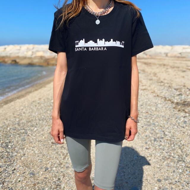 STANDARD CALIFORNIA(スタンダードカリフォルニア)の大人サーフスタイルに◎ウェストコーストTシャツ　Sサイズ　ブラック　STUSSY レディースのトップス(Tシャツ(半袖/袖なし))の商品写真