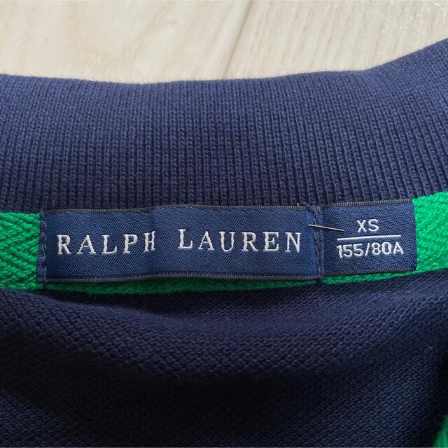 Ralph Lauren(ラルフローレン)のRALPH LAUREN 美品　ポロシャツ　ビックポニー刺繍　ネイビー　XS レディースのトップス(ポロシャツ)の商品写真