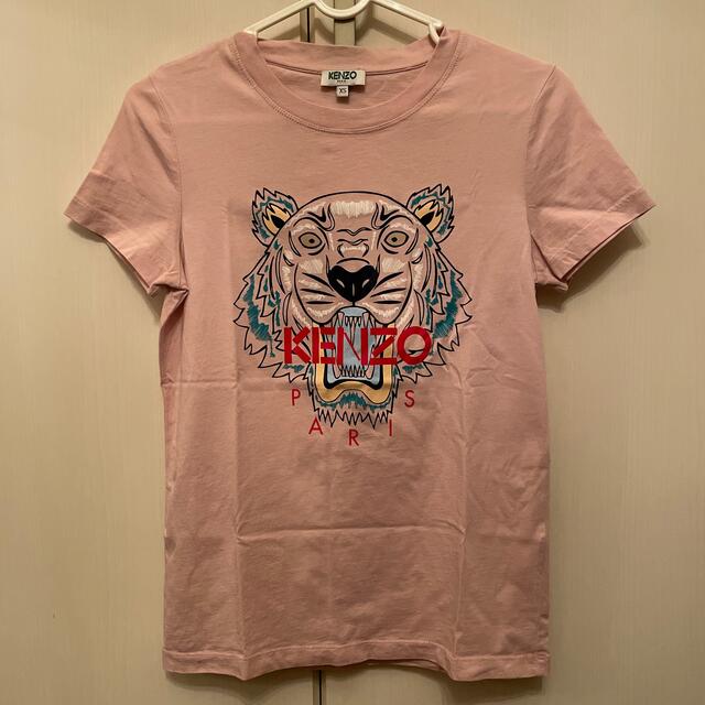 KENZO(ケンゾー)のKENZO ケンゾー　タイガー🐯Tシャツ　ベビーピンク　XS レディースのトップス(Tシャツ(半袖/袖なし))の商品写真