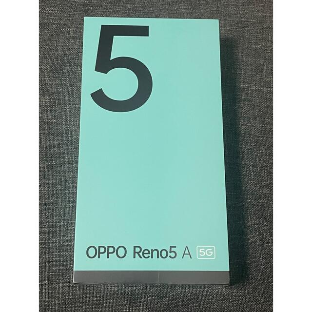 OPPO(オッポ)の未開封新品 OPPO Reno5 A eSIM A103OP アイスブルー スマホ/家電/カメラのスマートフォン/携帯電話(スマートフォン本体)の商品写真