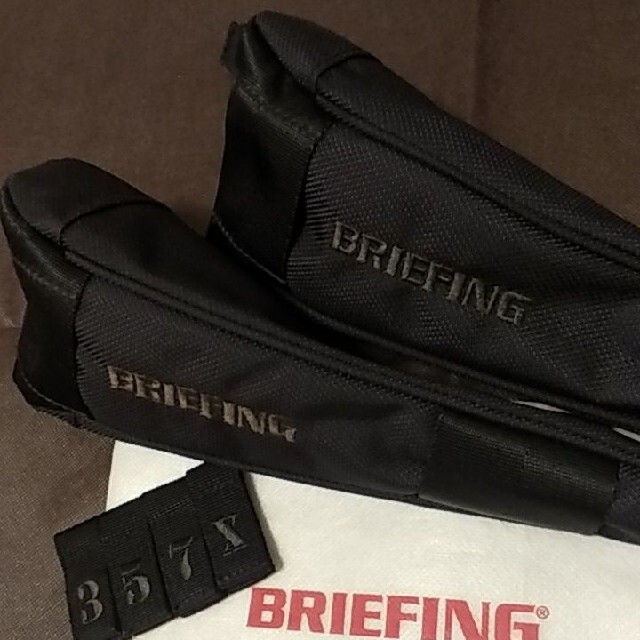 BRIEFING(ブリーフィング)のブリーフィングゴルフ　希少　フェアウェイウッド用×2　ヘッドカバープレミアムブラ スポーツ/アウトドアのゴルフ(その他)の商品写真