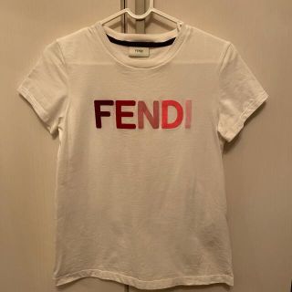 FENDI フェンディ Tシャツ ロゴ キッズ12A ピンク