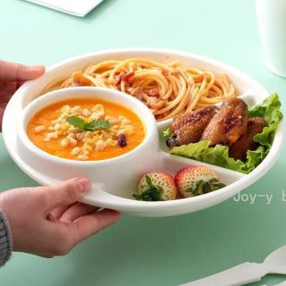 ラウンドランチプレート ホワイト(食器)