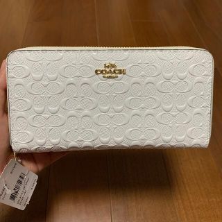 コーチ(COACH)の訳あり　54805 コーチ　長財布　ホワイトエナメル(財布)