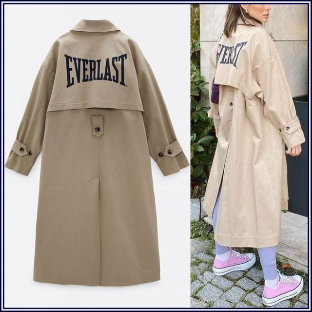 ZARA - 【2021/入手困難/未使用タグ付】 ZARA×EVERLAST トレンチ ZARA - 【2021/入手困難/未使用タグ付】 ZARA×EVERLAST トレンチ