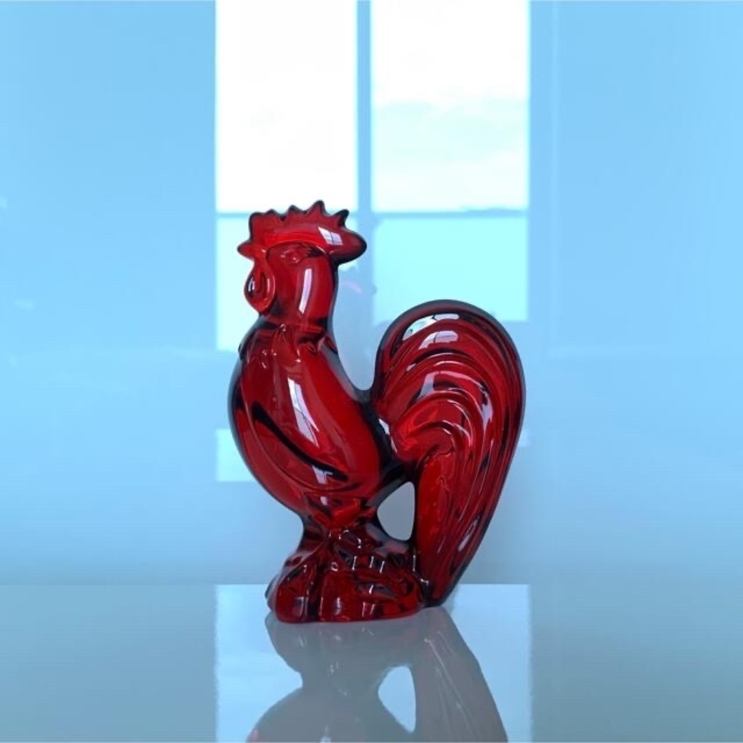 Baccarat - ✯2017 傑作 バカラ 酉 鳥 クリスタル 赤 レッド Baccarat - ✯2017 傑作 バカラ 酉 鳥 クリスタル 赤 レッド