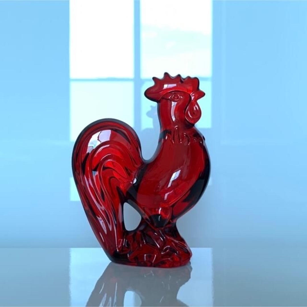 Baccarat - ✯2017 傑作 バカラ 酉 鳥 クリスタル 赤 レッド Baccarat - ✯2017 傑作 バカラ 酉 鳥 クリスタル 赤 レッド