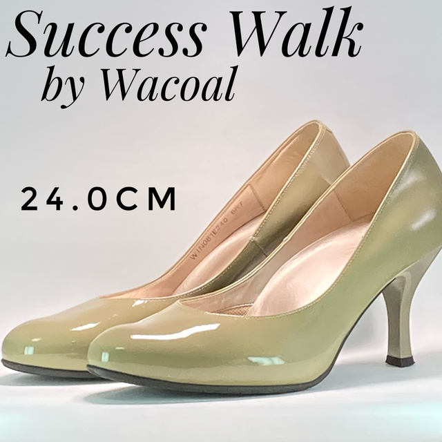 Wacoal(ワコール)の✨極美品✨サクセスウォーク ワコール パンプス ラウンドトゥ 24E レディースの靴/シューズ(ハイヒール/パンプス)の商品写真