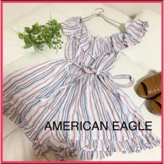 アメリカンイーグル(American Eagle)のアメリカンイーグル　レディース　新品　ロンパース　ワンピース　オフショル　(オールインワン)