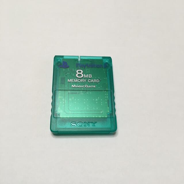 プレステ2 メモリーカード 緑グリーン エンタメ/ホビーのゲームソフト/ゲーム機本体(その他)の商品写真