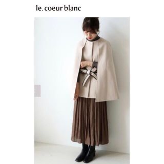 ルクールブラン(le.coeur blanc)のle.coeur blanc ルクールブラン　ライトクロスケープコート(ポンチョ)