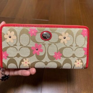 コーチ(COACH)のはな様専用　箱付き　4点おまとめ　51339  シグネチャー×ピンクフラワー(財布)