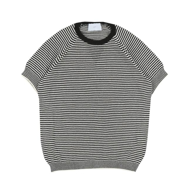 sugarhill コットンハーフスリーブストライプニットTTシャツ/カットソー(半袖/袖なし)