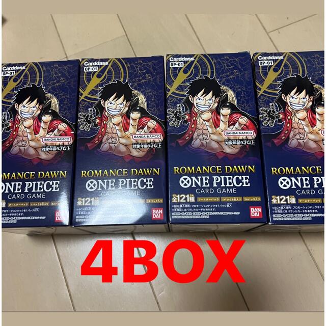 オリジナル BANDAI - ONE PIECEカードゲームROMANCE DAWN 4box Box+