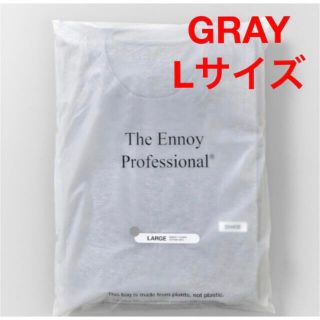 ワンエルディーケーセレクト(1LDK SELECT)のエンノイ　ennoy Tシャツ　左裾　新品　Ｌ　グレー(Tシャツ/カットソー(半袖/袖なし))