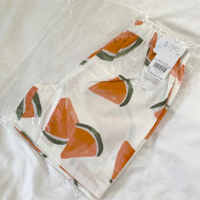 超高品質で人気のキッズ服(女の子用) 100cm~gelato pique フルーツアロハモチーフ ショートパンツ スイカ