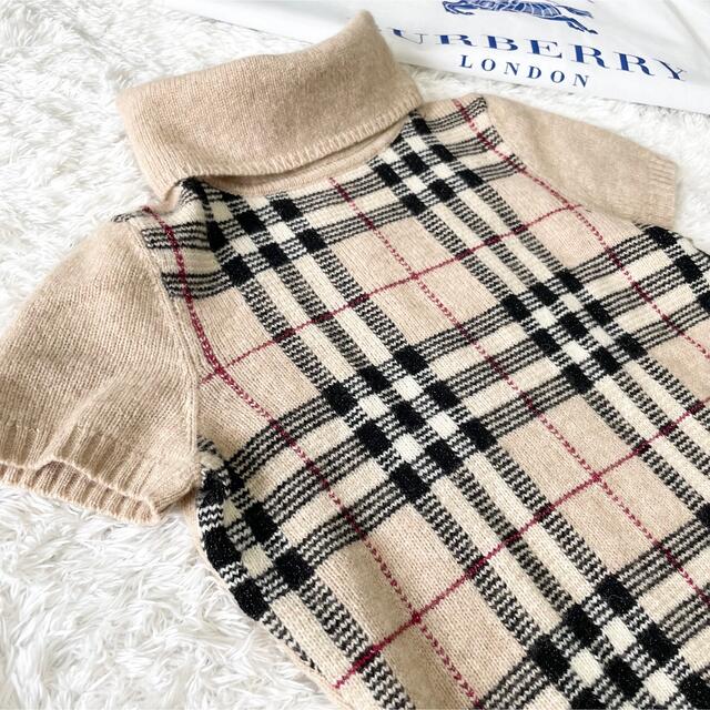 BURBERRY(バーバリー)のバーバリーロンドン　 ノバチェック　タートルネック　メガチェック　ニット レディースのトップス(ニット/セーター)の商品写真